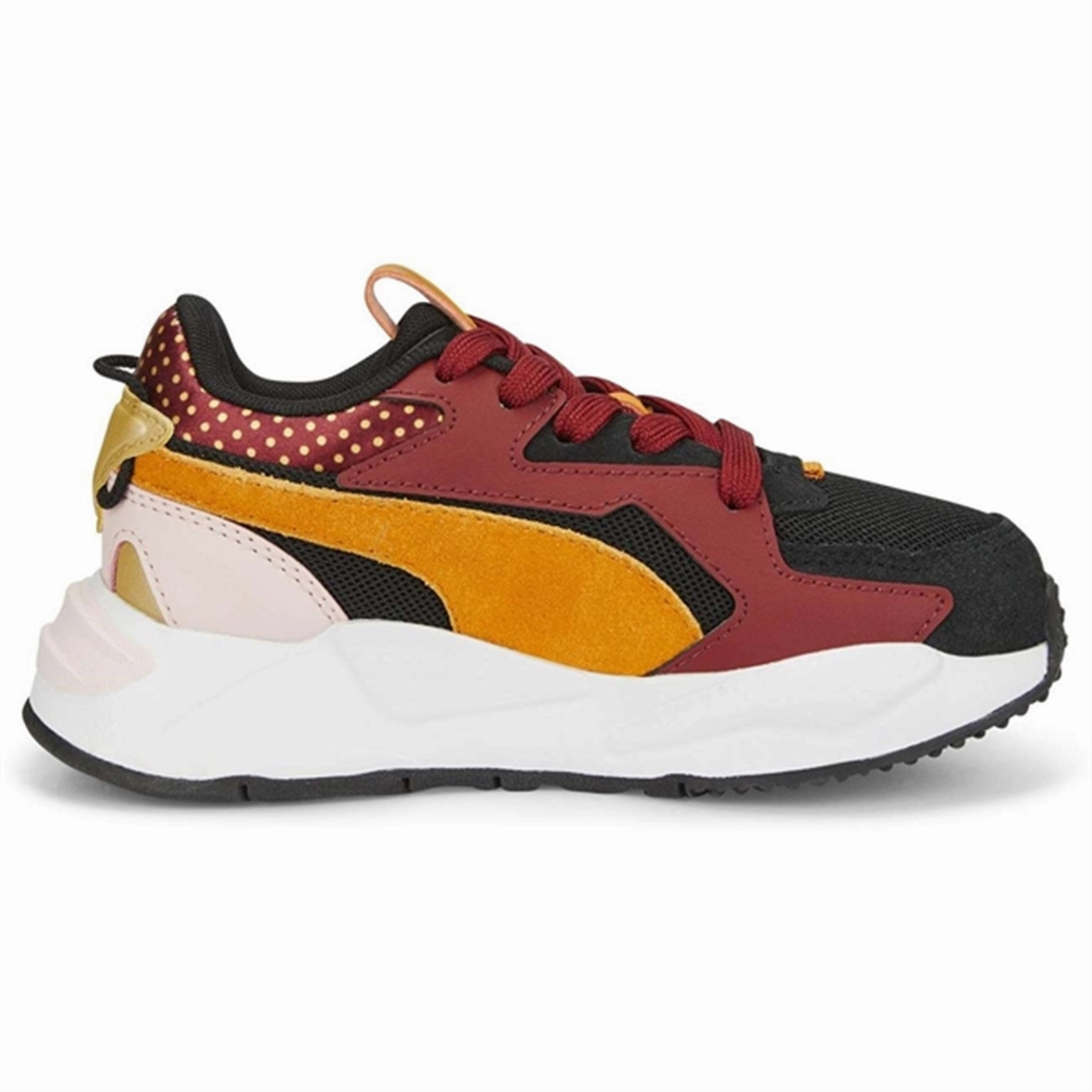 Form In Action Puma Rs-Z Boho Gleam Ps Black-Almond Blossom-Intense Red Sneakers