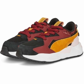 Ready When You Are Puma Rs-Z Boho Gleam Ps Black-Almond Blossom-Intense Red Sneakers