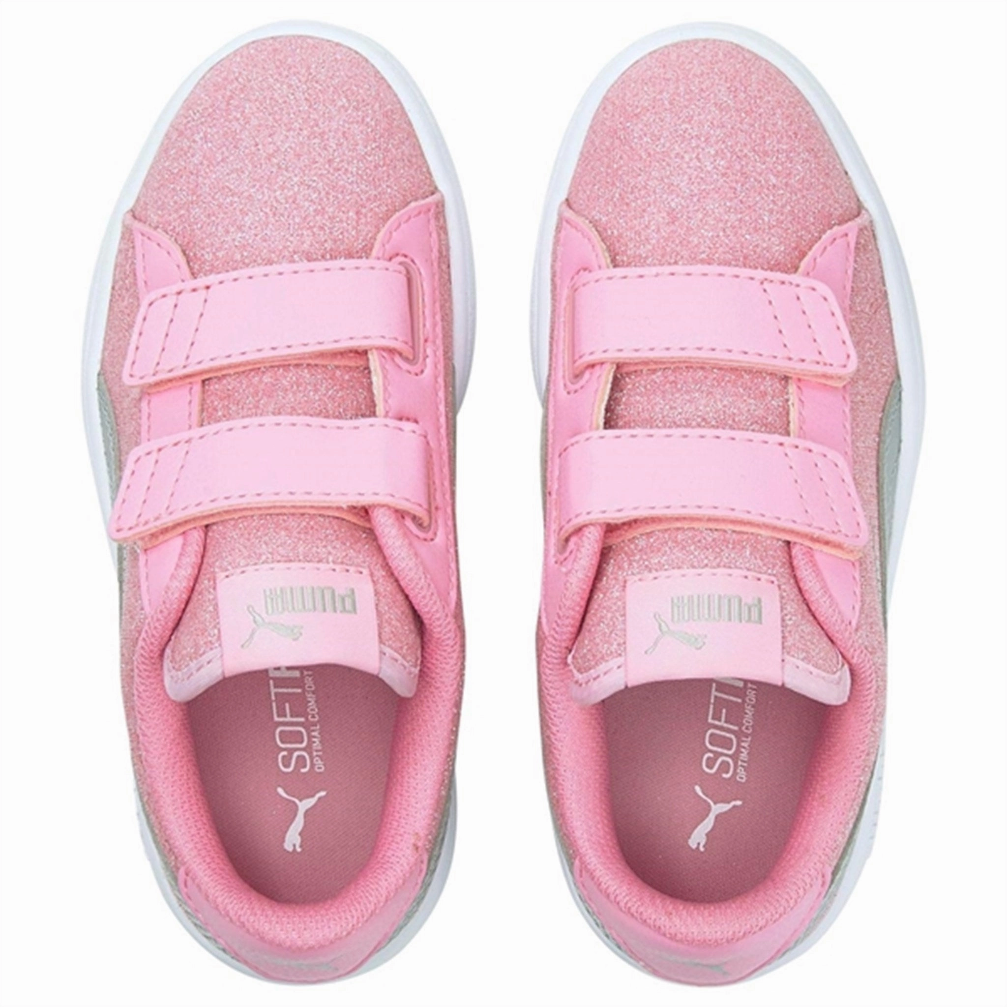 Puma Smash V2 Glitz Glam V Ps Sneakers Prism Pink-Silver Tech-Forward Fit
