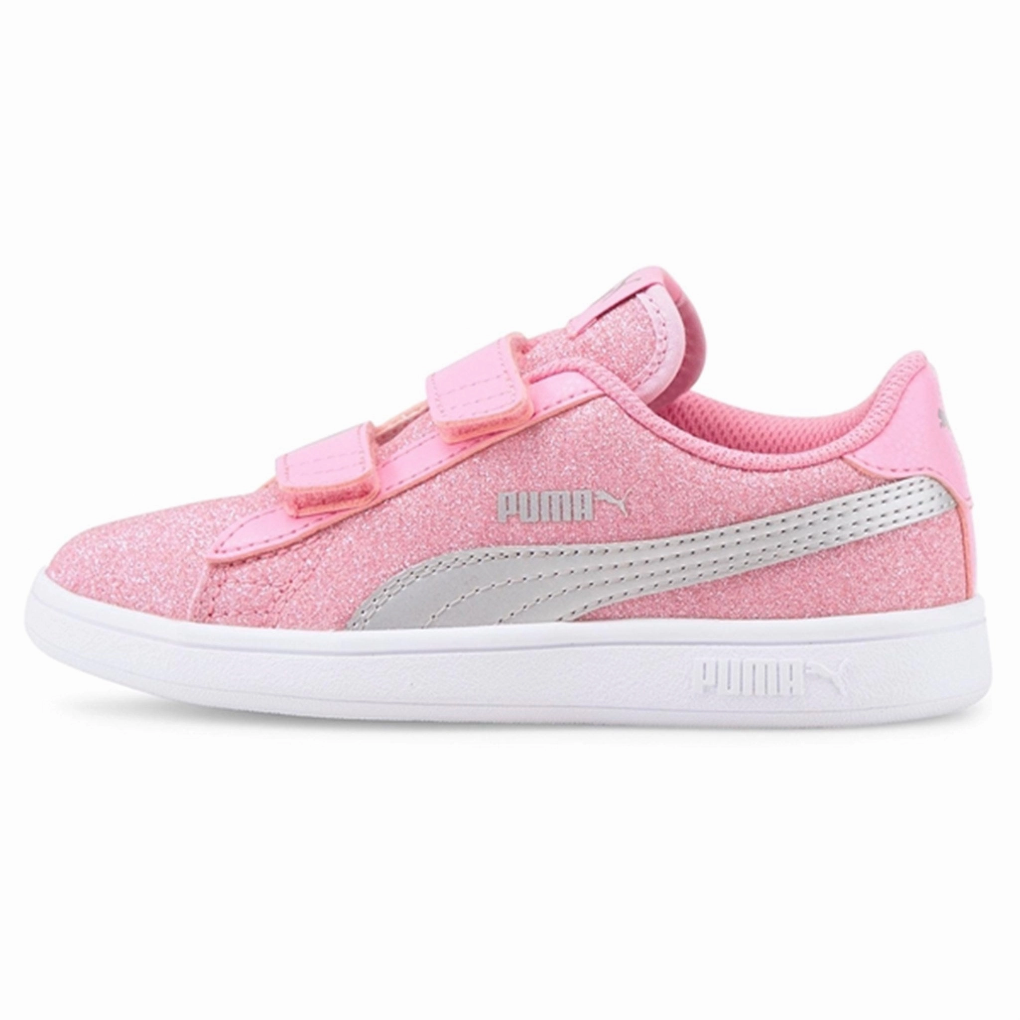 Puma Smash V2 Glitz Glam V Ps Sneakers Prism Pink-Silver Ready For Change