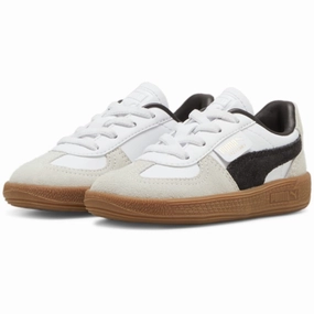Puma White Palermo Lth Ac Inf Sneakers Motion Meets Design Fluid-Form Design