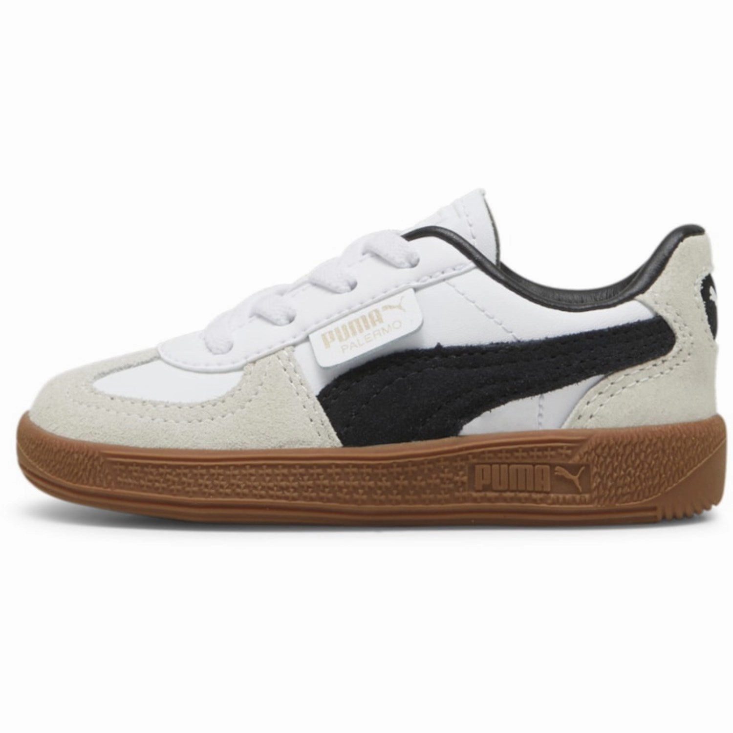 Puma White Palermo Lth Ac Inf Sneakers Essential Uniform Form In Action