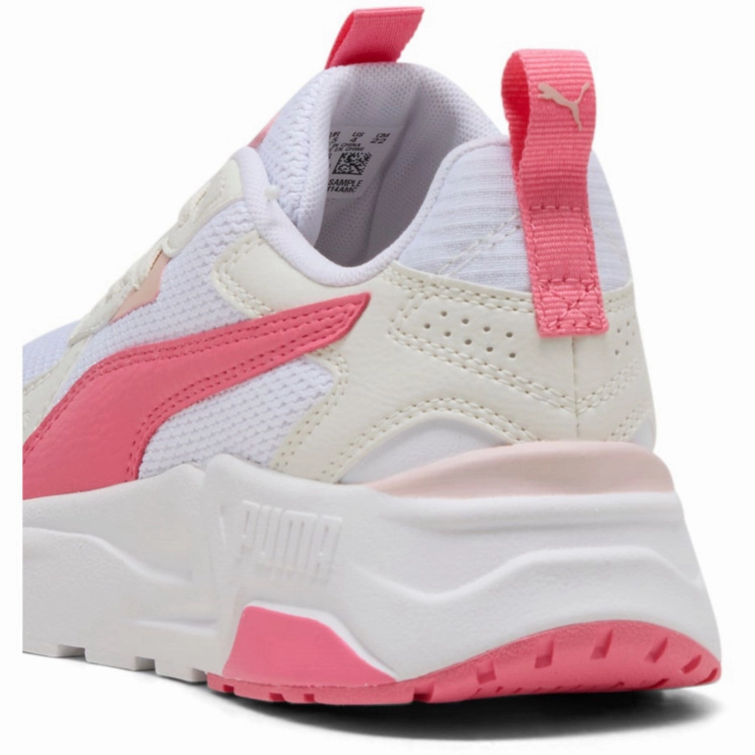Puma White Trinity Lite Jr Sneakers Pure Rhythm Movement Uniform