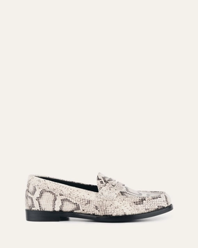 Tait Loafers Natural Snake Print Leather Seasonal Updates Live Light