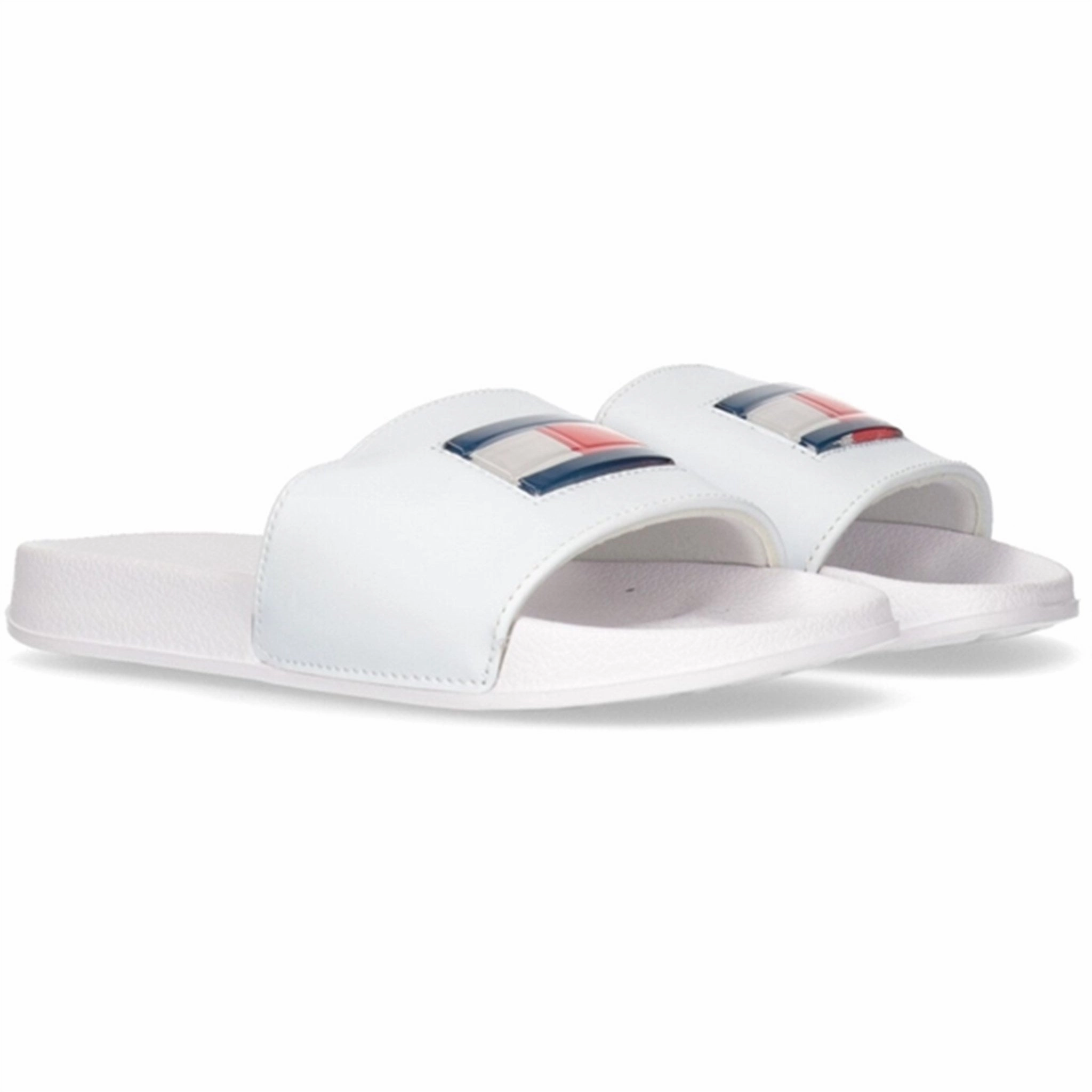 Anytime Fit Tommy Hilfiger Flag Pool Slide White