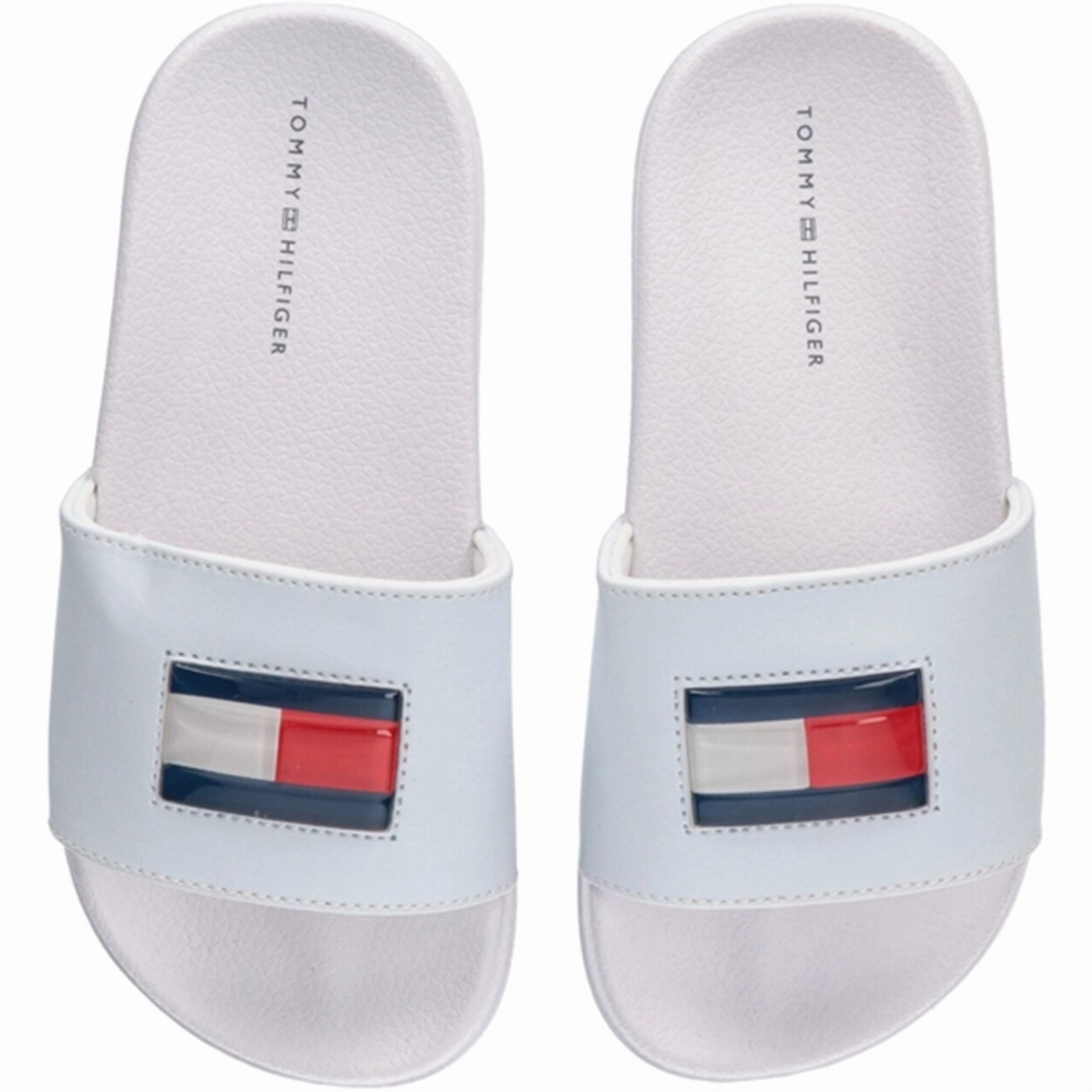 Flowline Fashion Tommy Hilfiger Flag Pool Slide White