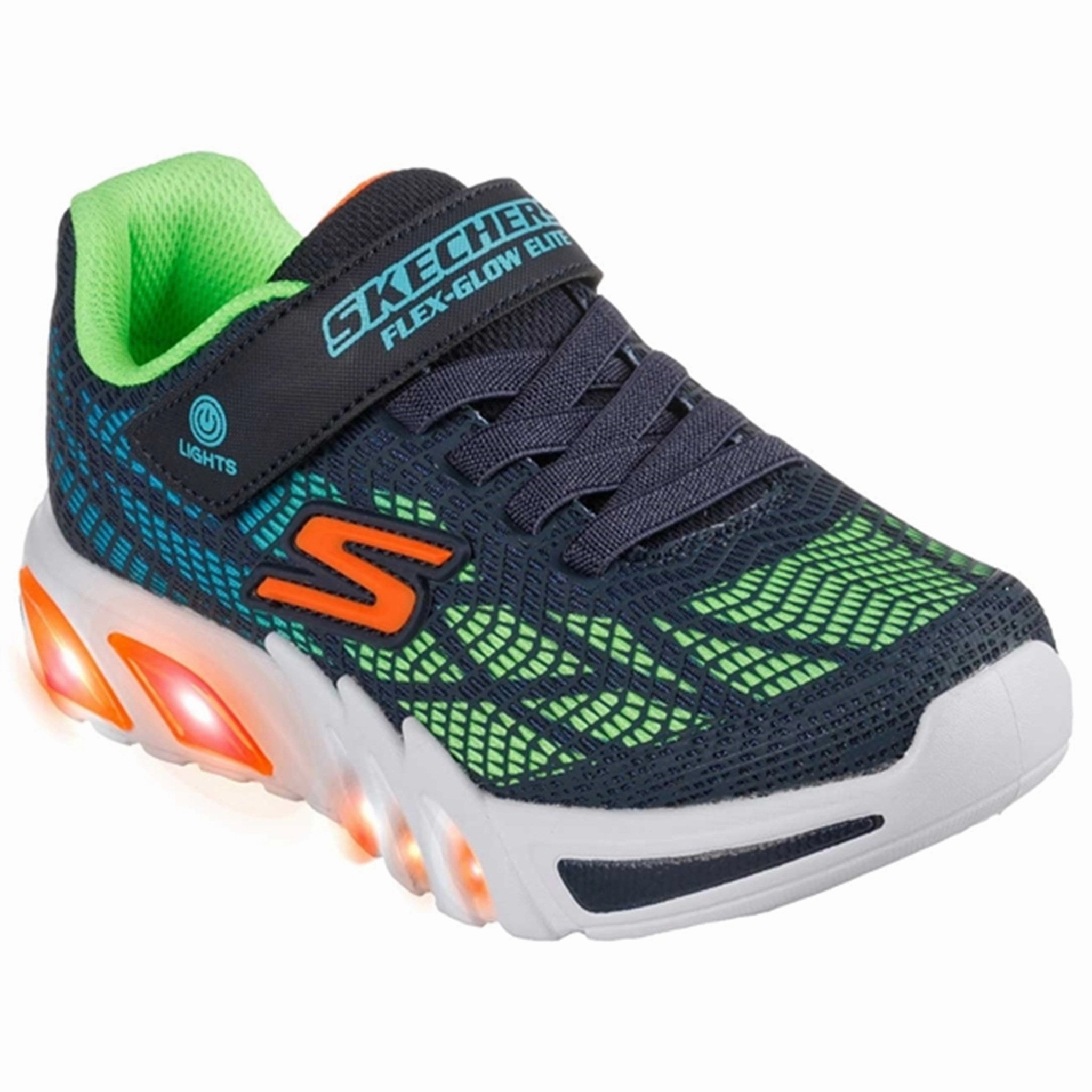 Versatile Drop Adaptive Aesthetic Skechers S-Lights Flex Glow Elite Sneakers Vorlo Navy/Multi