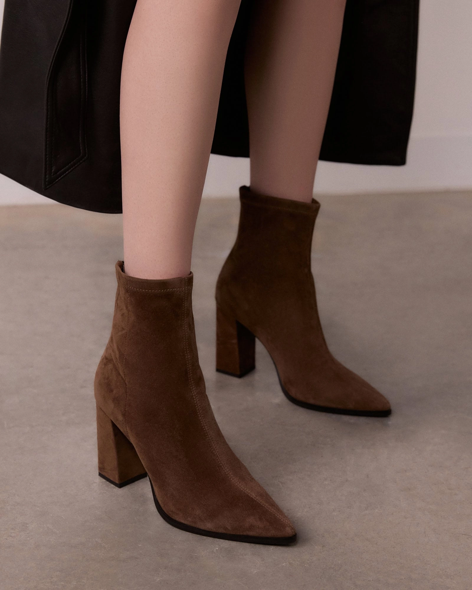 Teo High Ankle Boots Bark Suede Made To Perform Go-Mode Ready