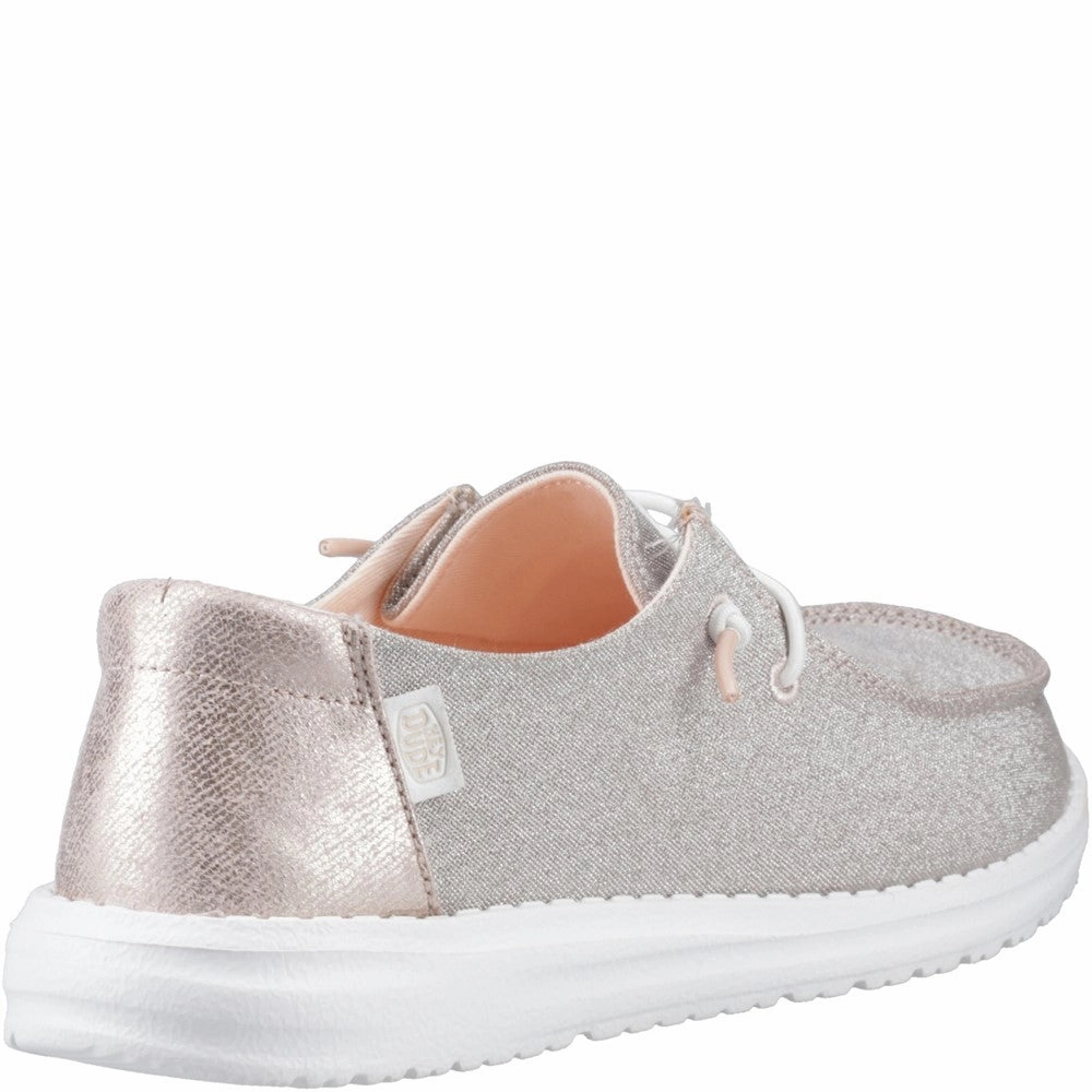 Heydude Wendy Metallic Sparkle Shoe Live Light Modular Wear