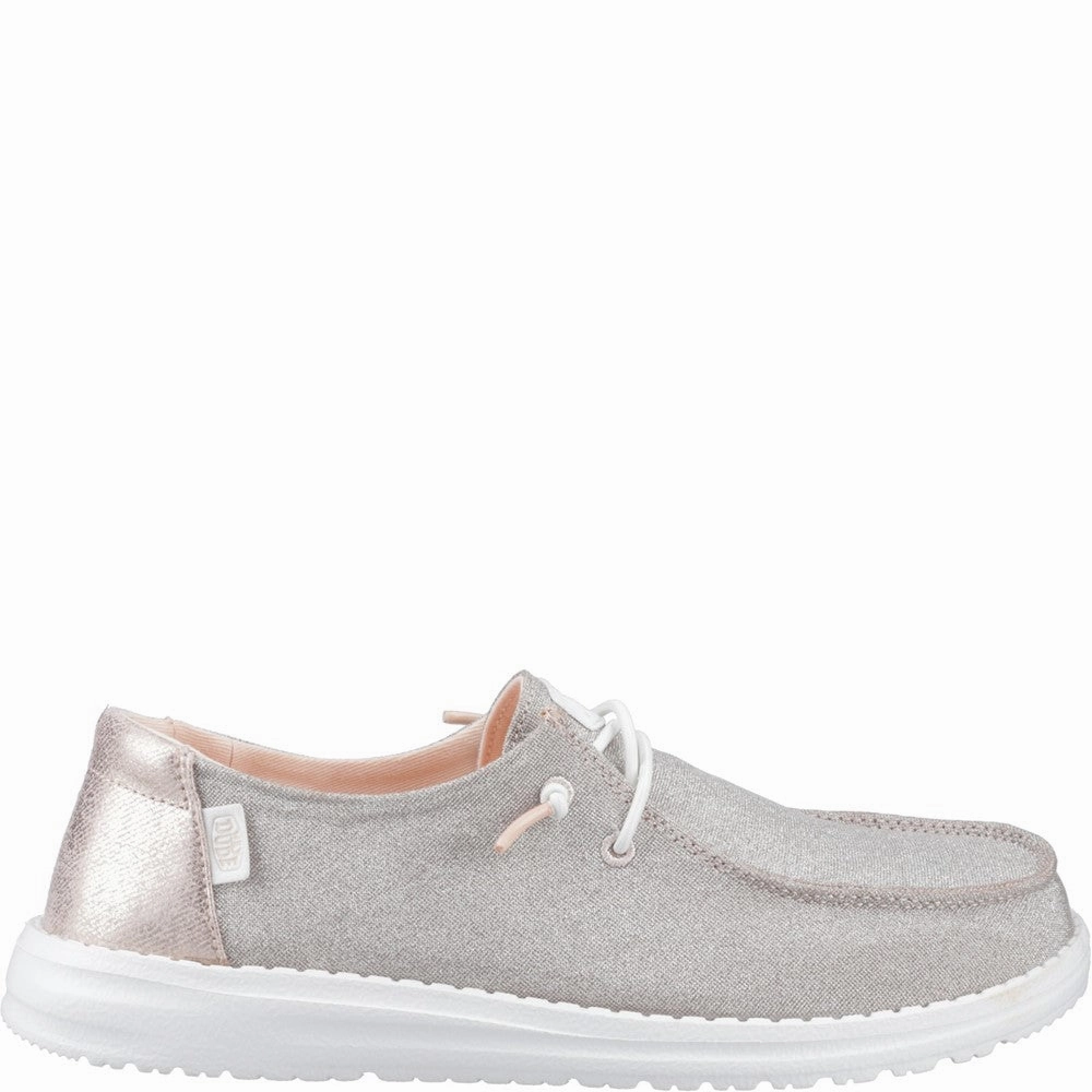 Street-Forward Heydude Wendy Metallic Sparkle Shoe