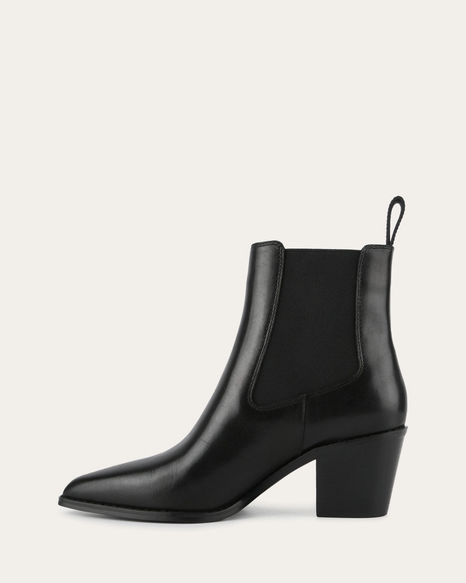 Movement Architecture Zella Mid Ankle Boots Black Leather