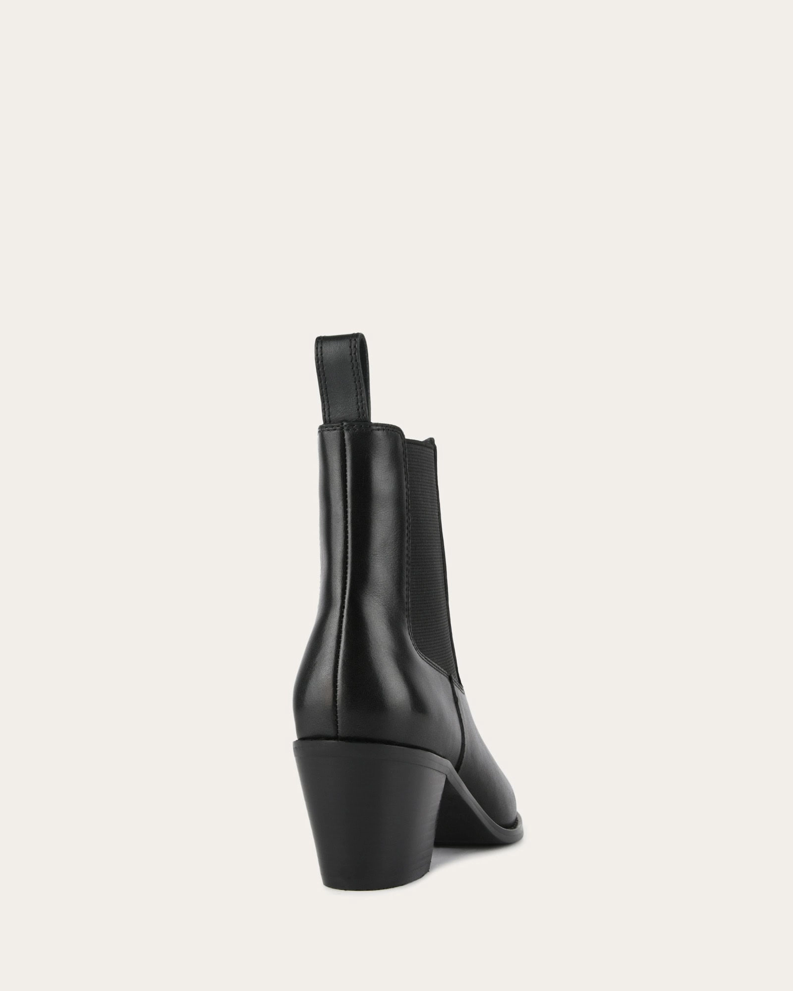 Zella Mid Ankle Boots Black Leather Motion Living