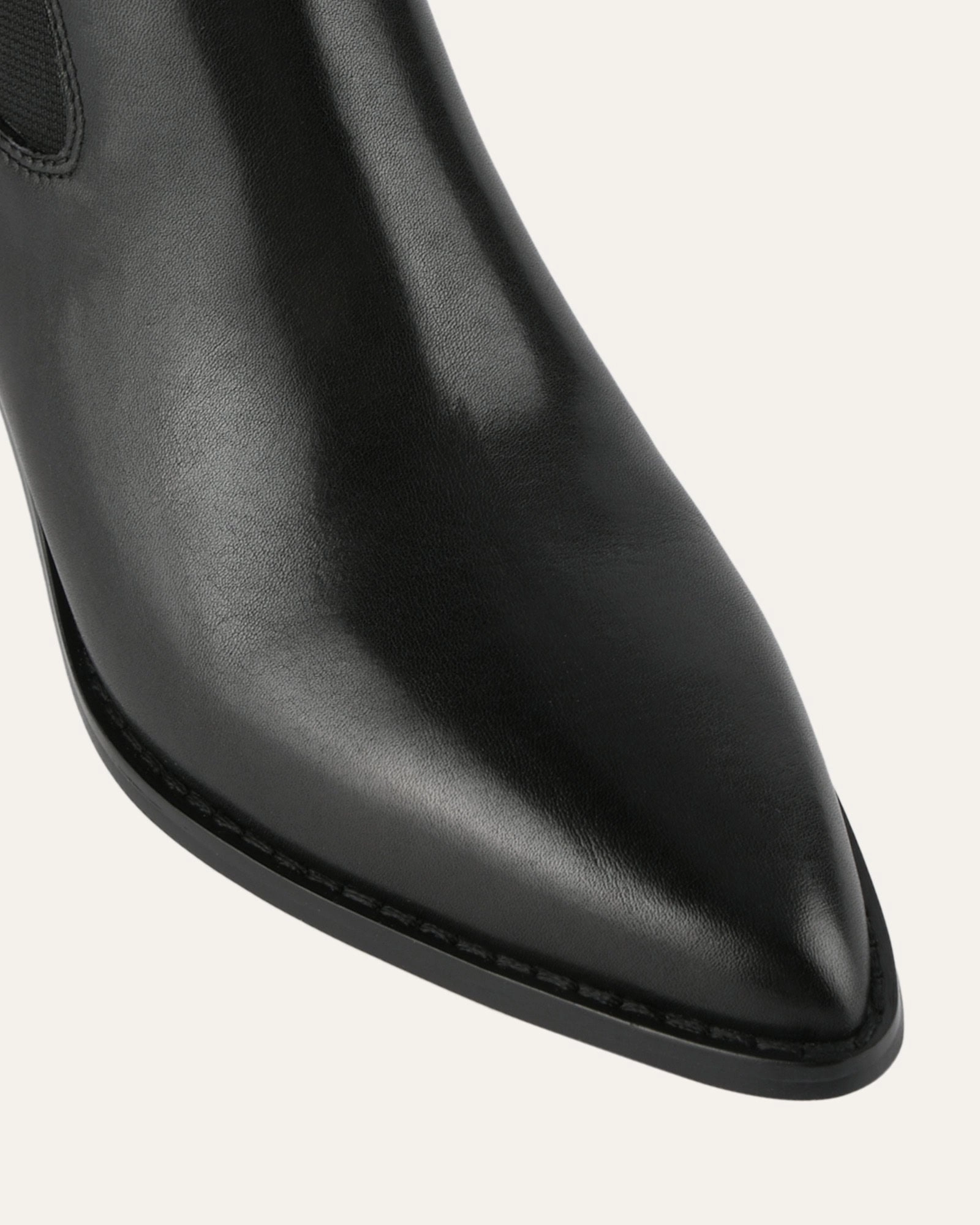 Zella Mid Ankle Boots Black Leather Layer Logic Style Made Easy
