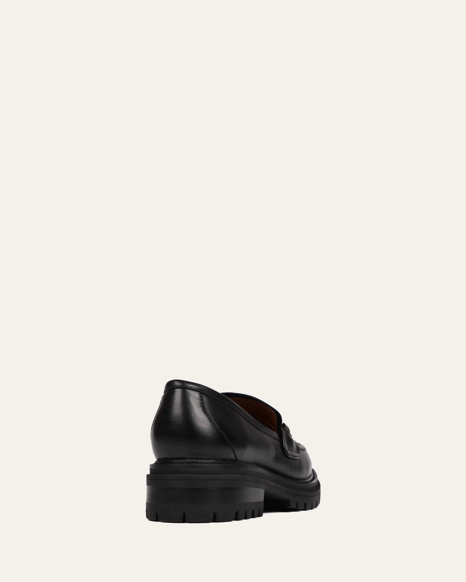 Season-Neutral Brixton Loafers Black Leather