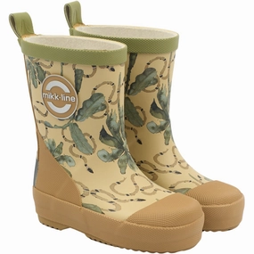 Mikk-Line Gray Green Printed Wellies Style Made Easy Your City System