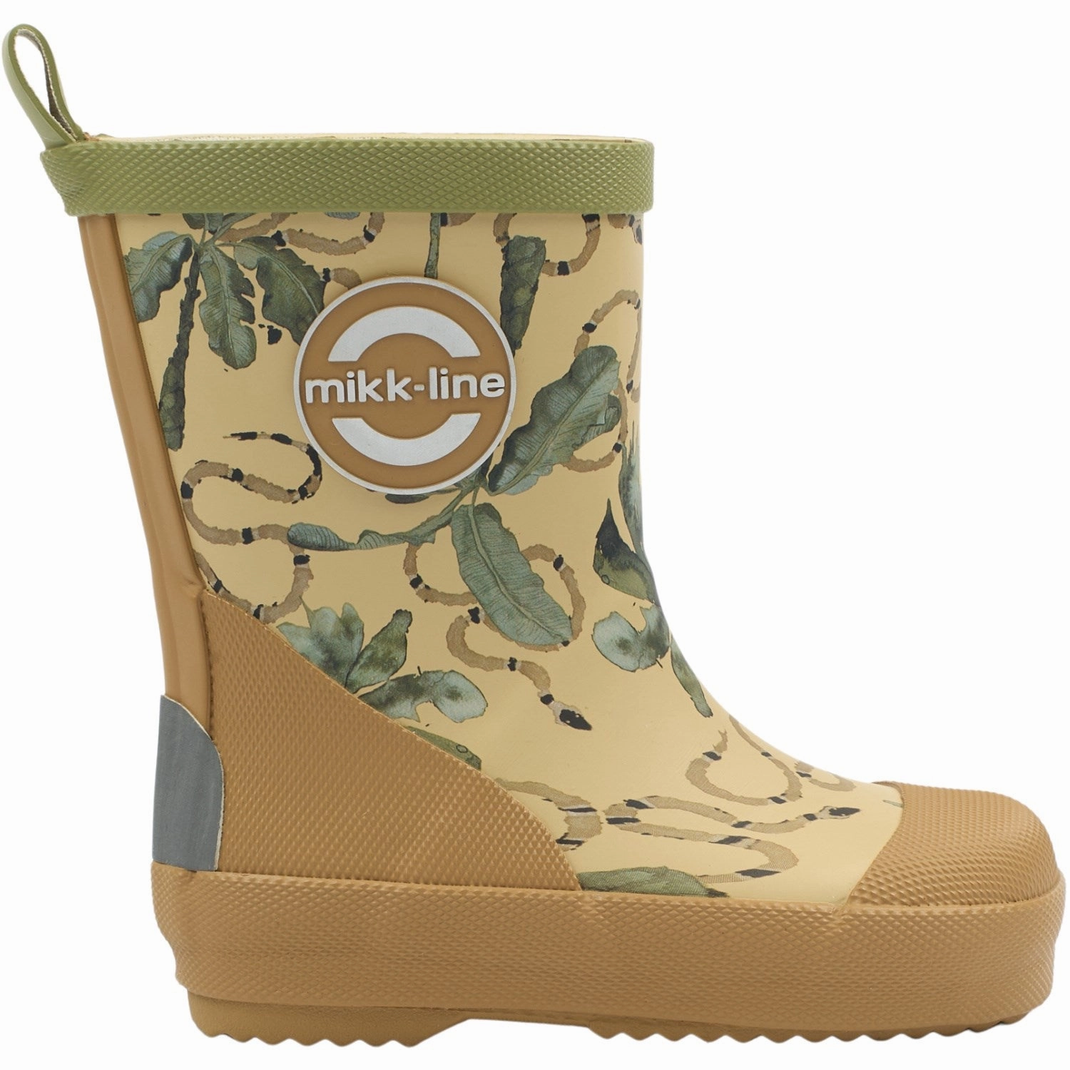 Mikk-Line Gray Green Printed Wellies Urban-Motion Fit Style To Evolve