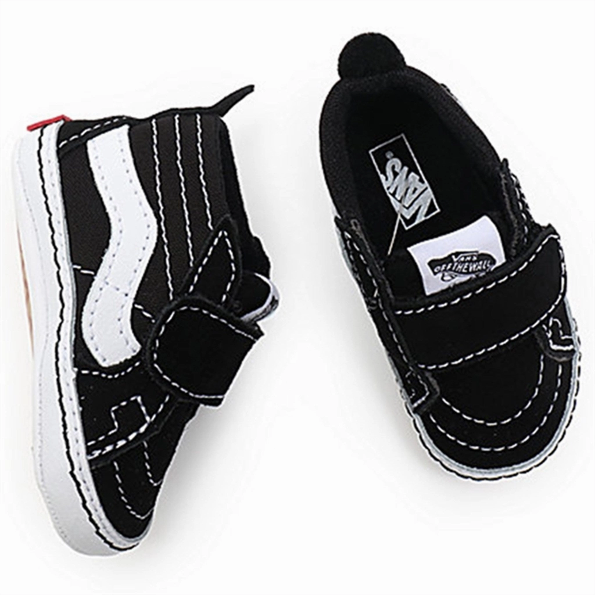 Day-To-Night Fit Vans In Sk8-Hi Crib Sneakers Black/True White