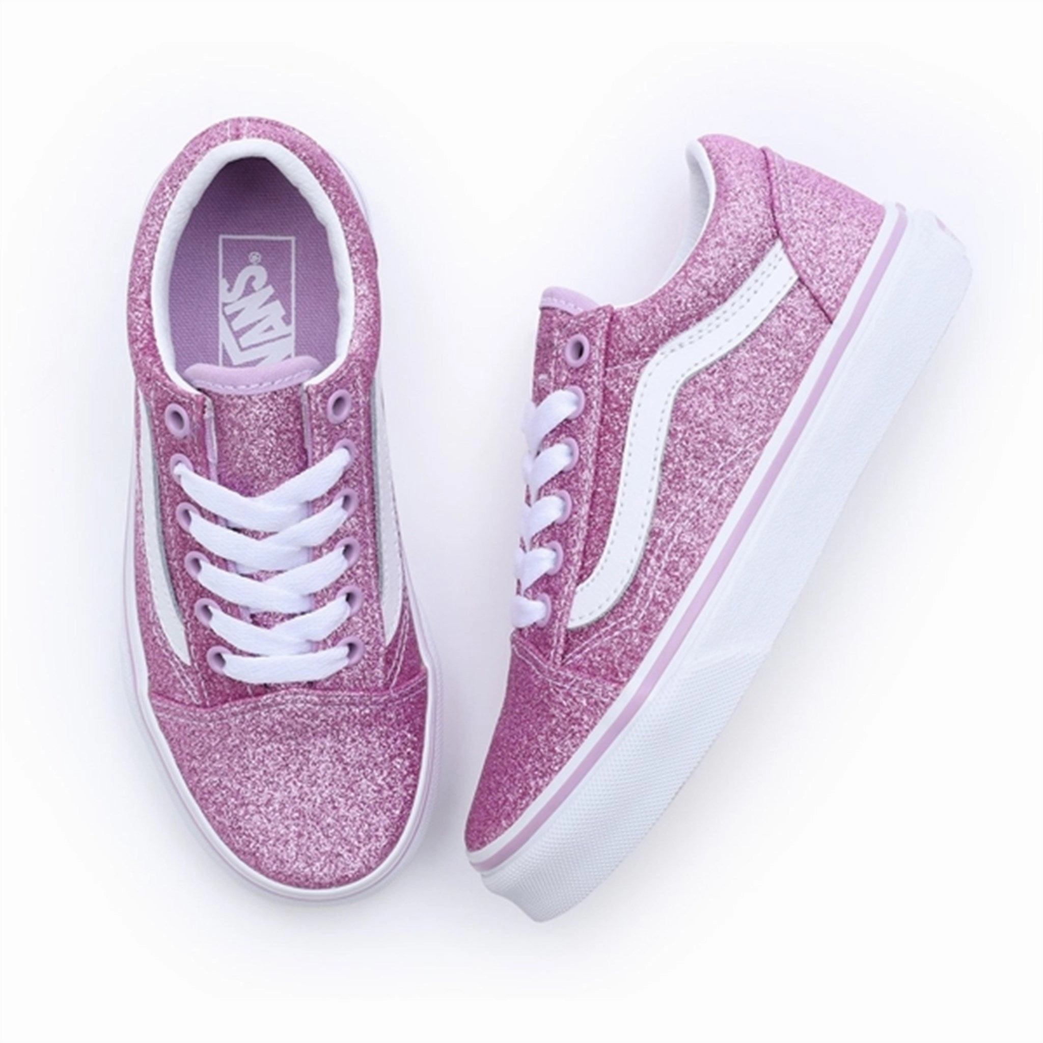 Vans Uy Old Skool Glitter Lilac Sneakers Mindful Motion Core To Explore