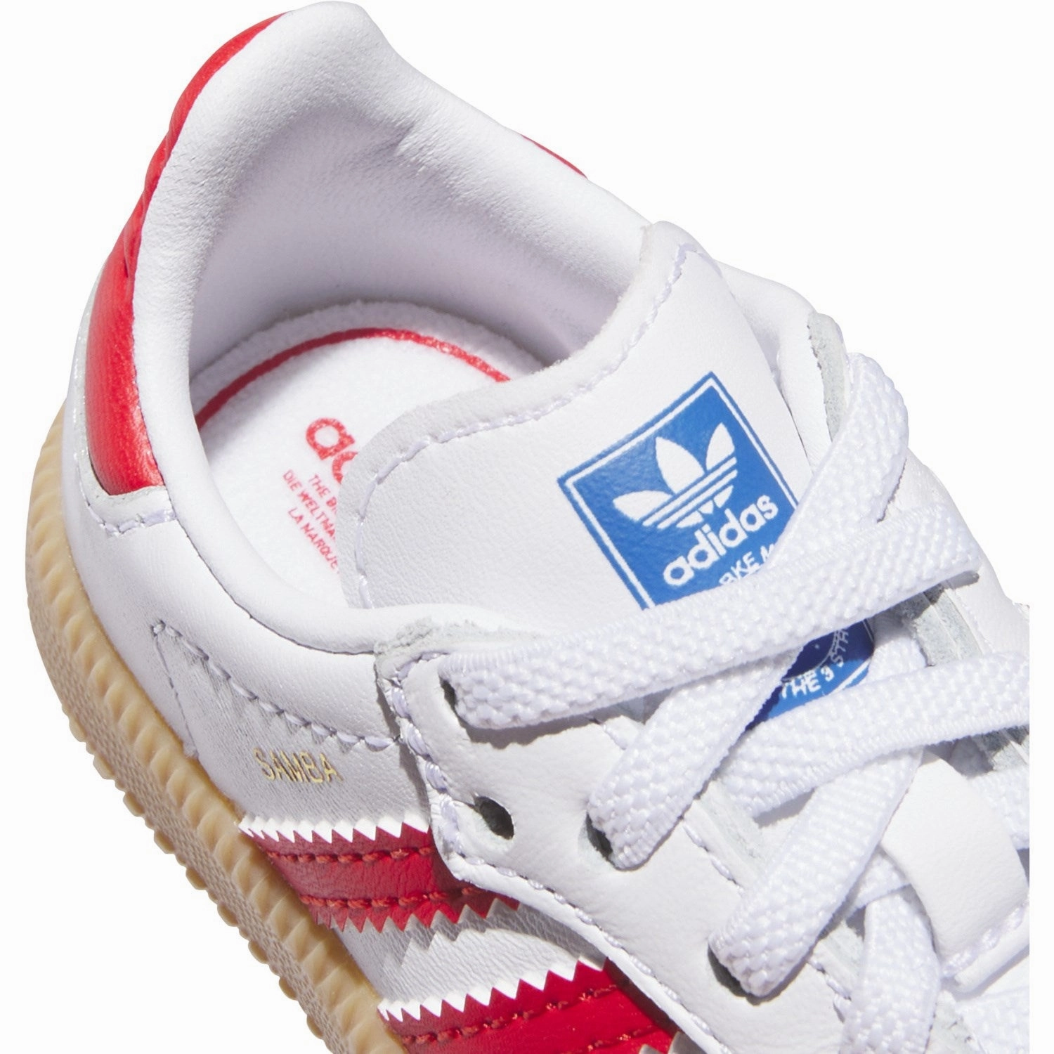 Adidas Originals Cloud White/Collegiate Red/Gum Samba Og El I Sneakers Cool Experience Form Plus Function