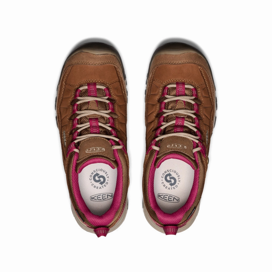 Essential Gear Women'S Targhee Iv Waterproof Hiking Shoe  |  Bison/Beaujolais