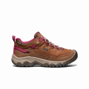 Women'S Targhee Iv Waterproof Hiking Shoe  |  Bison/Beaujolais Adapt-Fit Gear Effortless Minimal