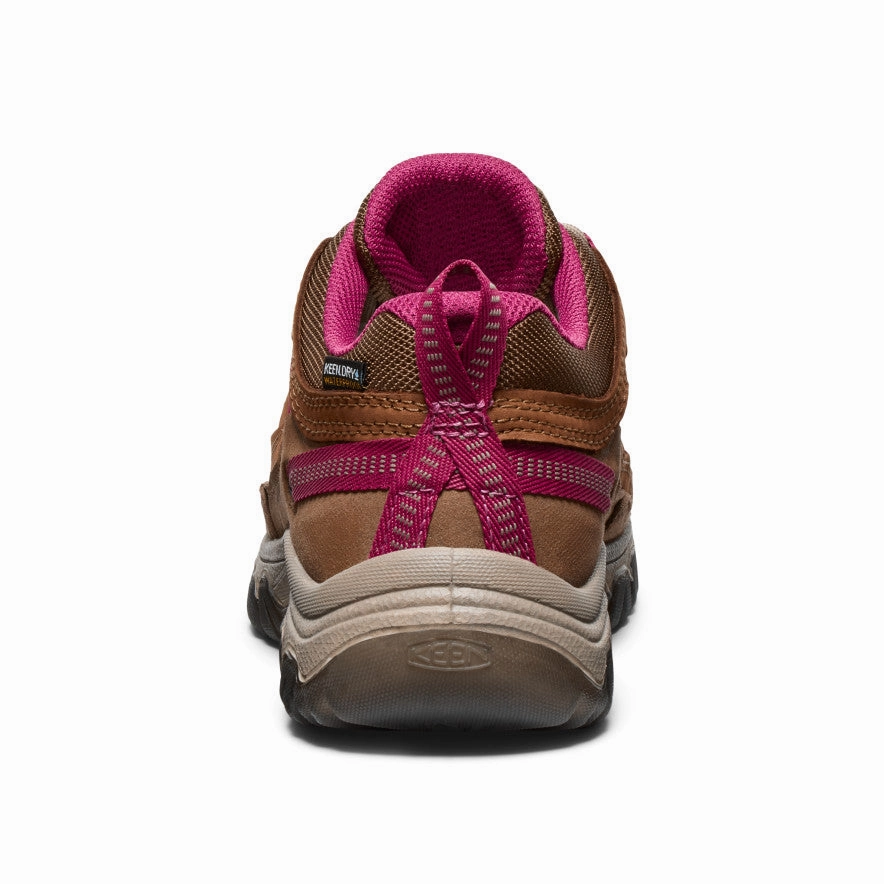 Understated Cool Women'S Targhee Iv Waterproof Hiking Shoe  |  Bison/Beaujolais