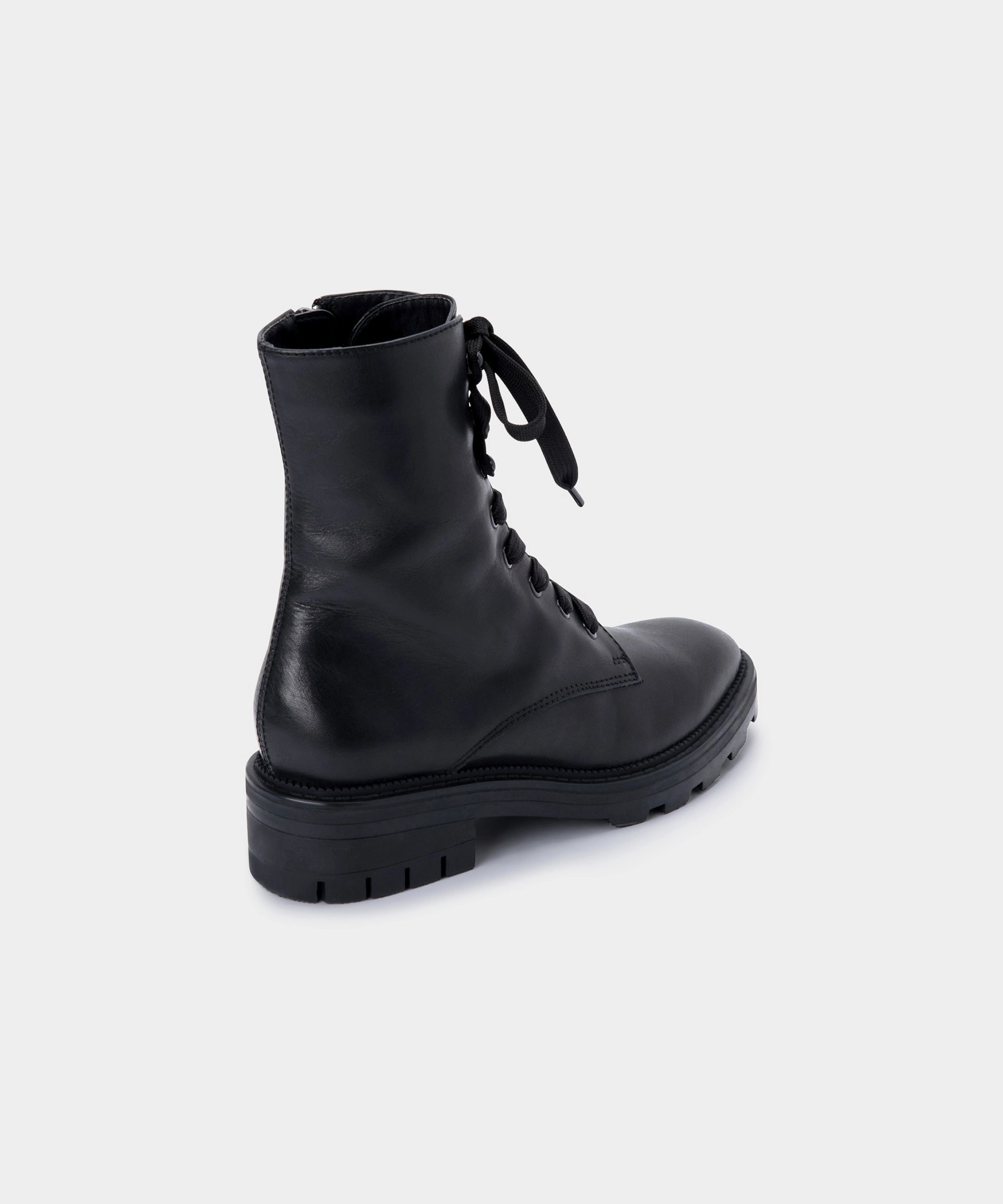 Smart Function Minimal Movement Lottie Boots Black Leather