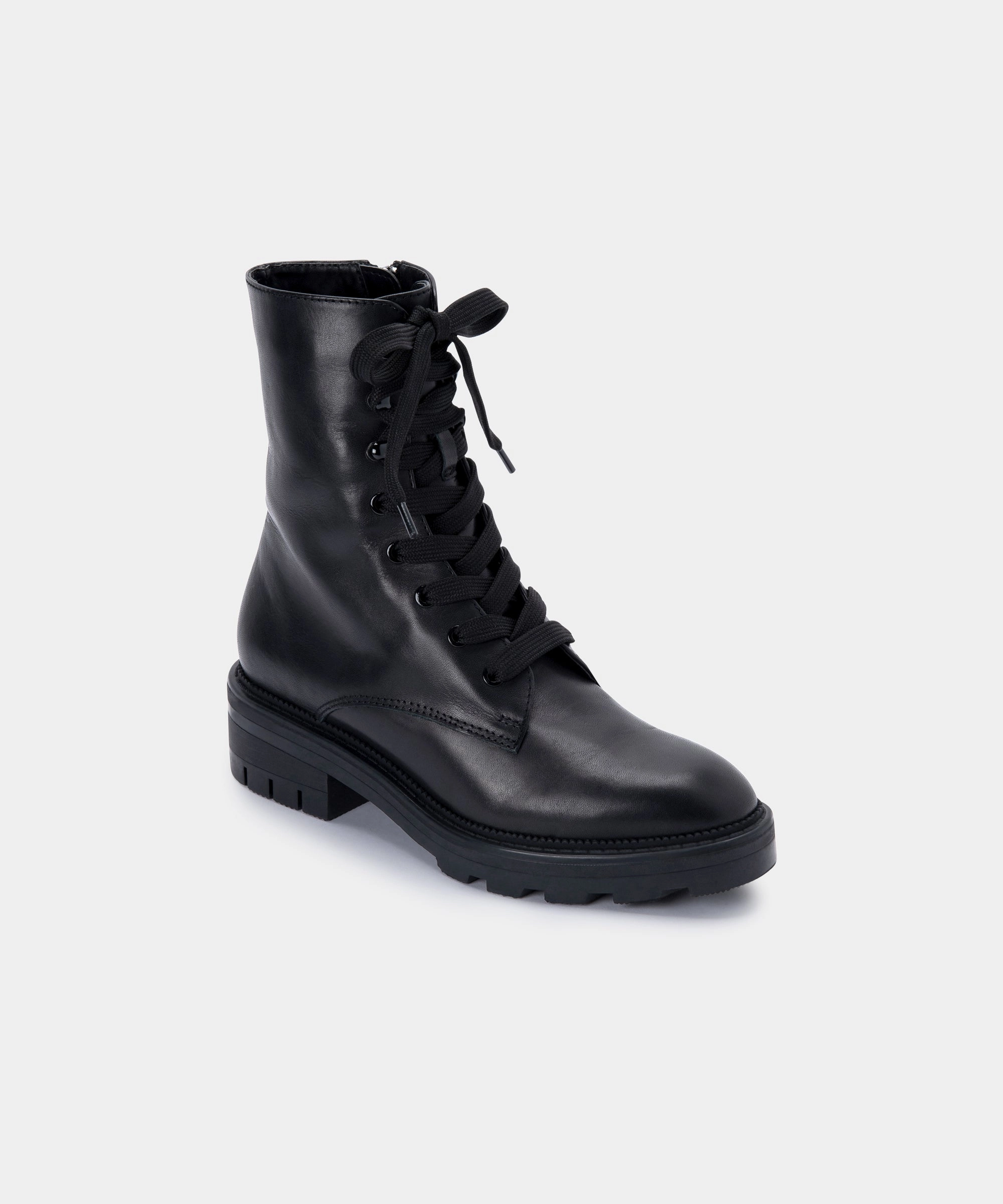 Lottie Boots Black Leather Elevate Your Day Essentials In Motion