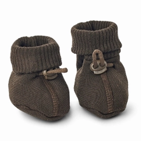 Live With Intent Smallstuff Wool Booties Brown