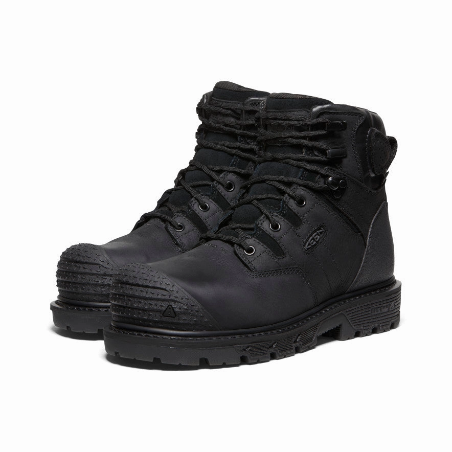 Men'S Camden 6" Waterproof Boot (Carbon Toe)  |  Black/Black Urban Energy Ready For Change
