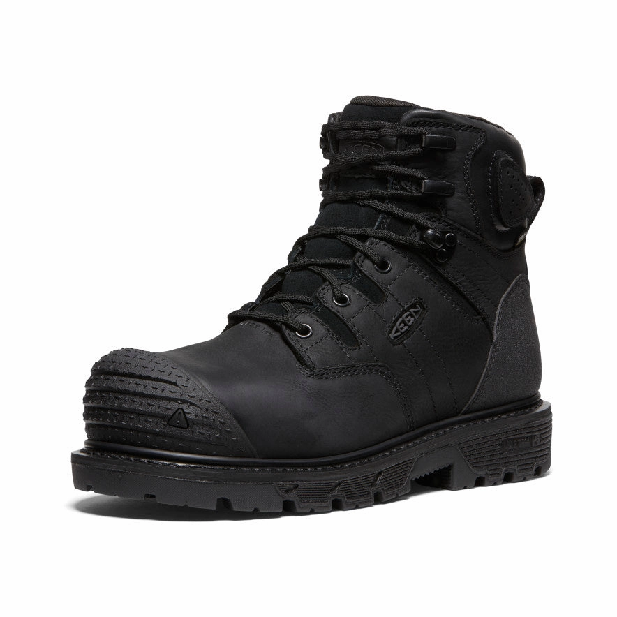 Men'S Camden 6" Waterproof Boot (Carbon Toe)  |  Black/Black Modular Function