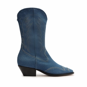 Cicera Casual Jeans Bootie Layered Motion