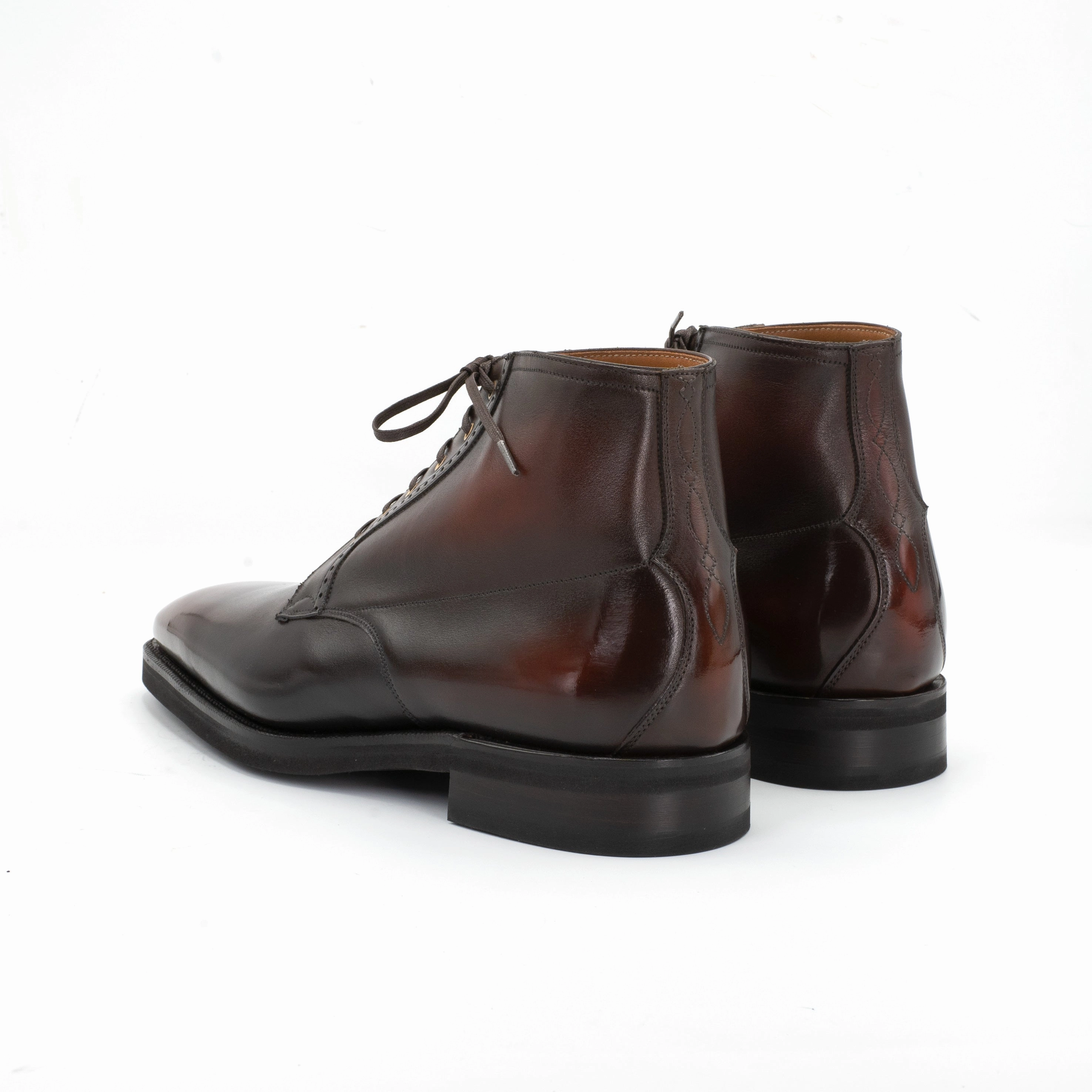 Kerouac Derby Boot Mto - Dark Oak Handmade Patina Lifestyle Fusion Layer Mindset