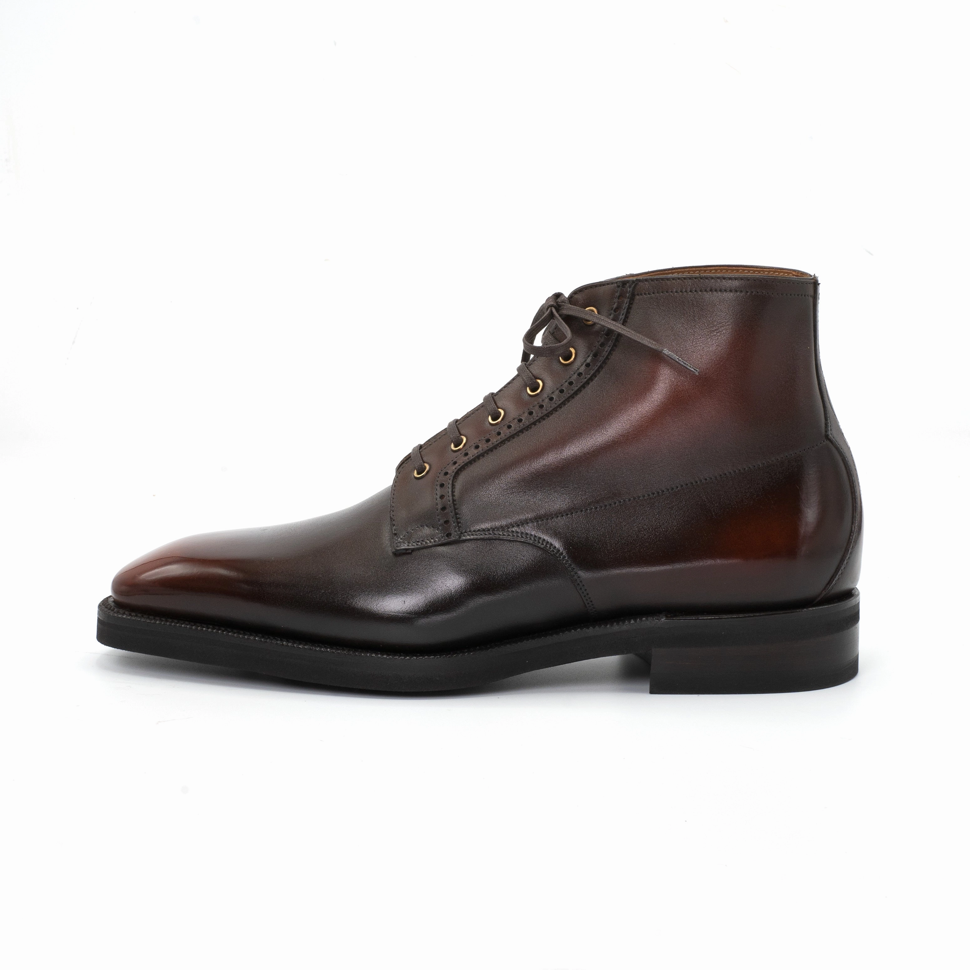 Style To Move Move And Live Kerouac Derby Boot Mto - Dark Oak Handmade Patina