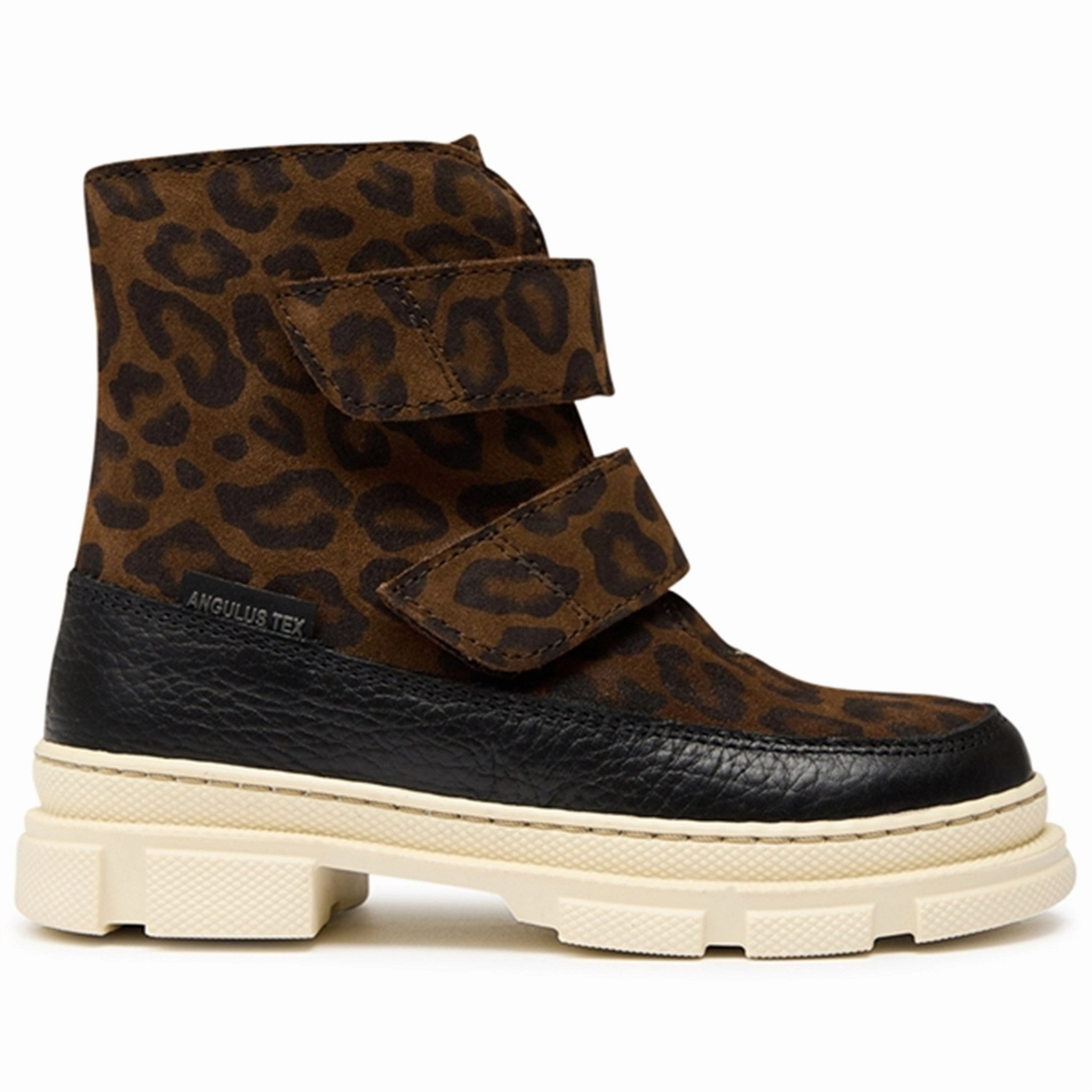 Angulus Tex-Boots W Velcro And Wool Lining Black/ Brown Leo Urban Clarity Wear