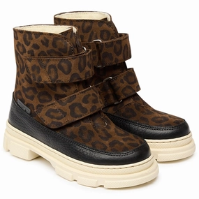 Lifestyle Fusion Form Plus Function Angulus Tex-Boots W Velcro And Wool Lining Black/ Brown Leo