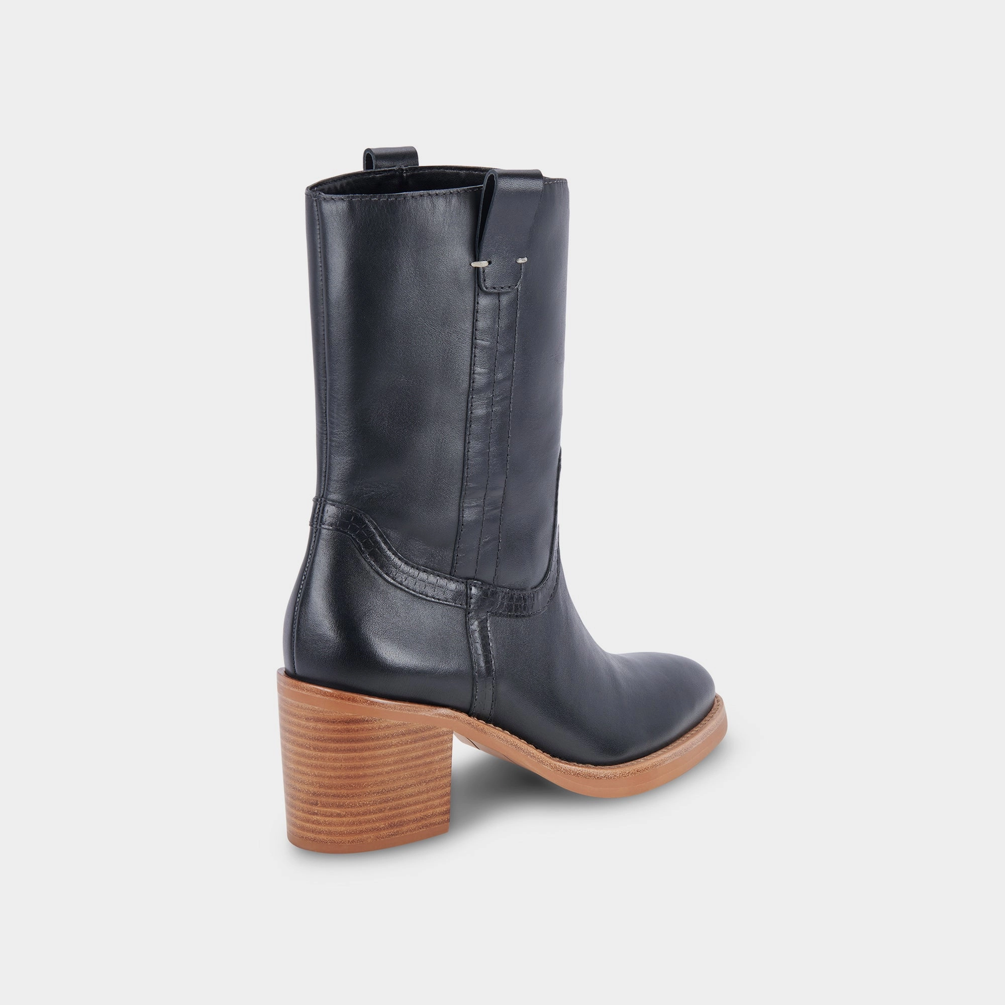 Refined Urbanism Precision Style Colete Boots Black Leather