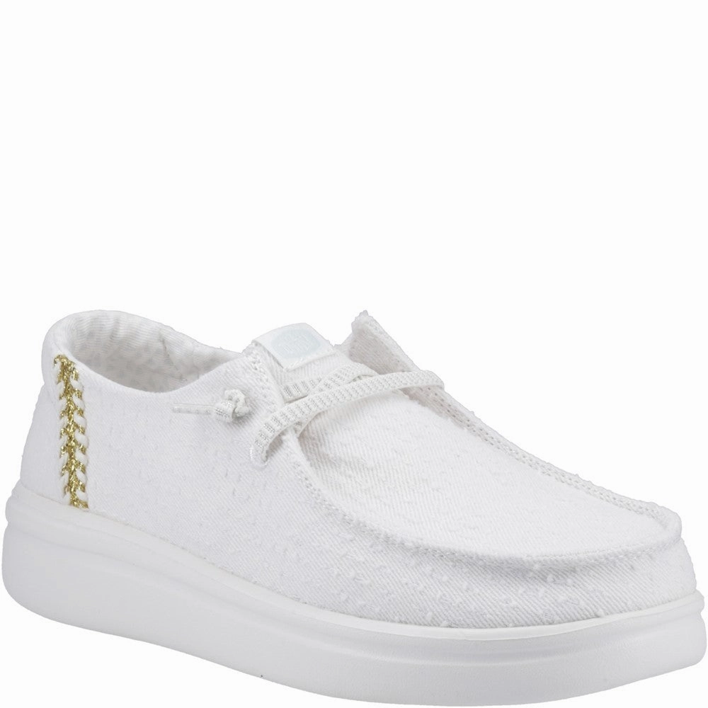 Vibe-Centered Wear Your World Heydude Wendy Rise Perf Canvas Shoes