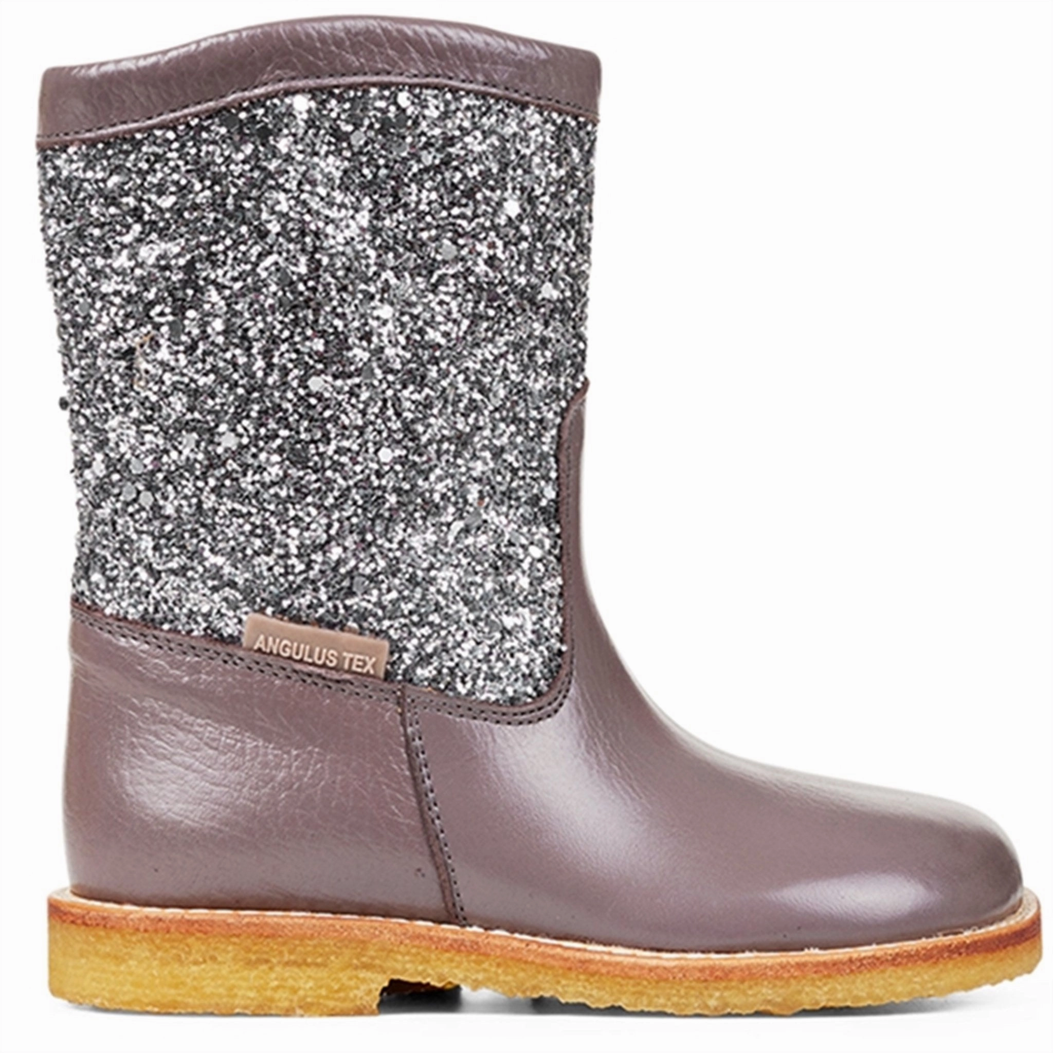 Angulus Tex Boots With Zipper Lavender/Dusty Lavender Glitter Your Move Gear Refined Moves