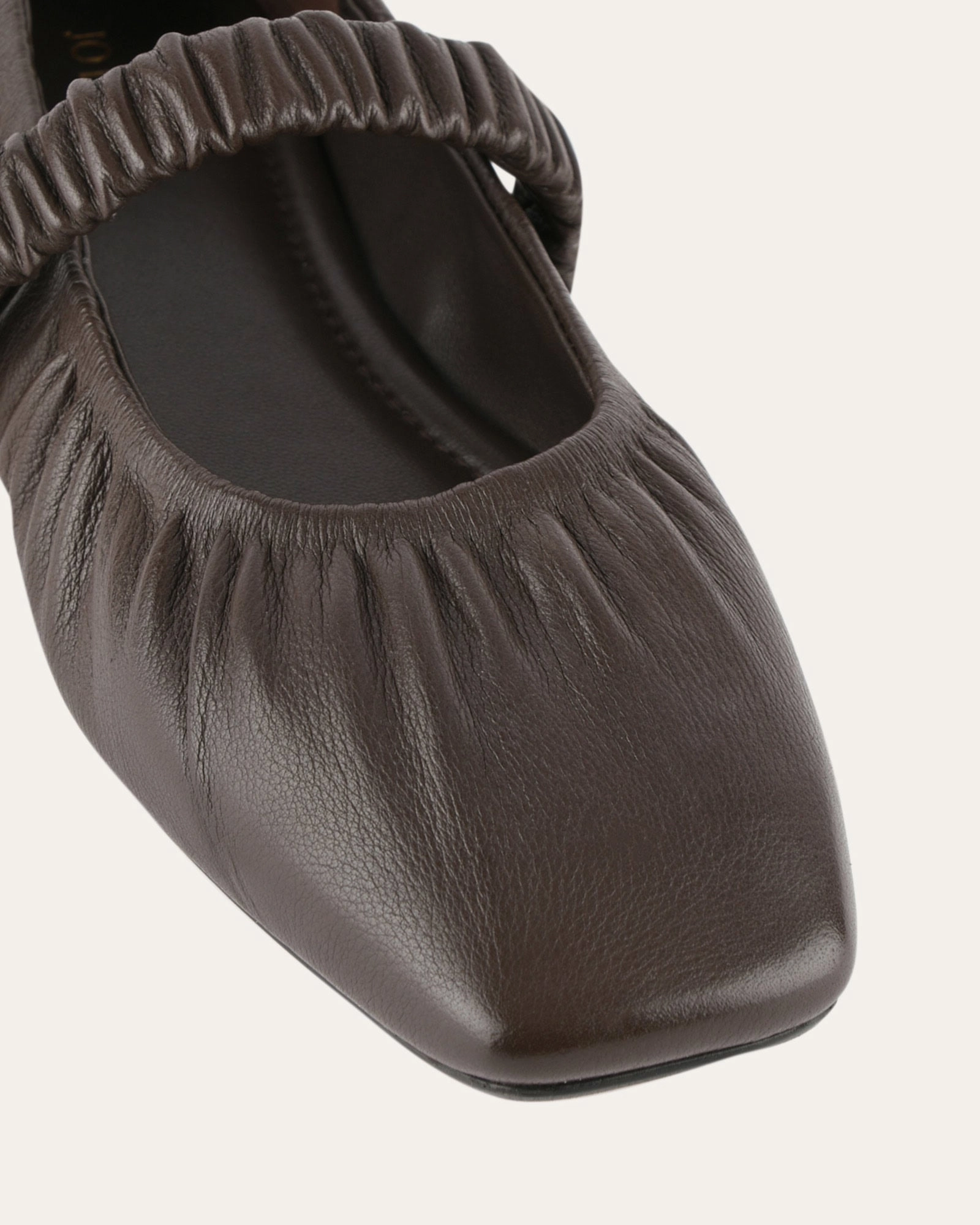 Precision Layers Smooth Silhouettes Keely Ballet Flats Bitter Choc Leather