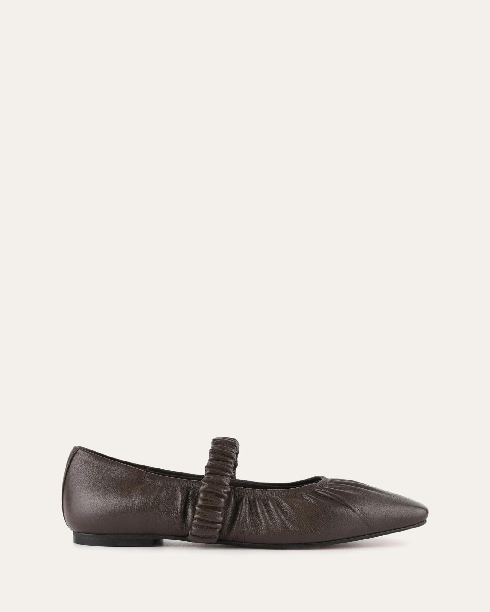 Light-Living Keely Ballet Flats Bitter Choc Leather