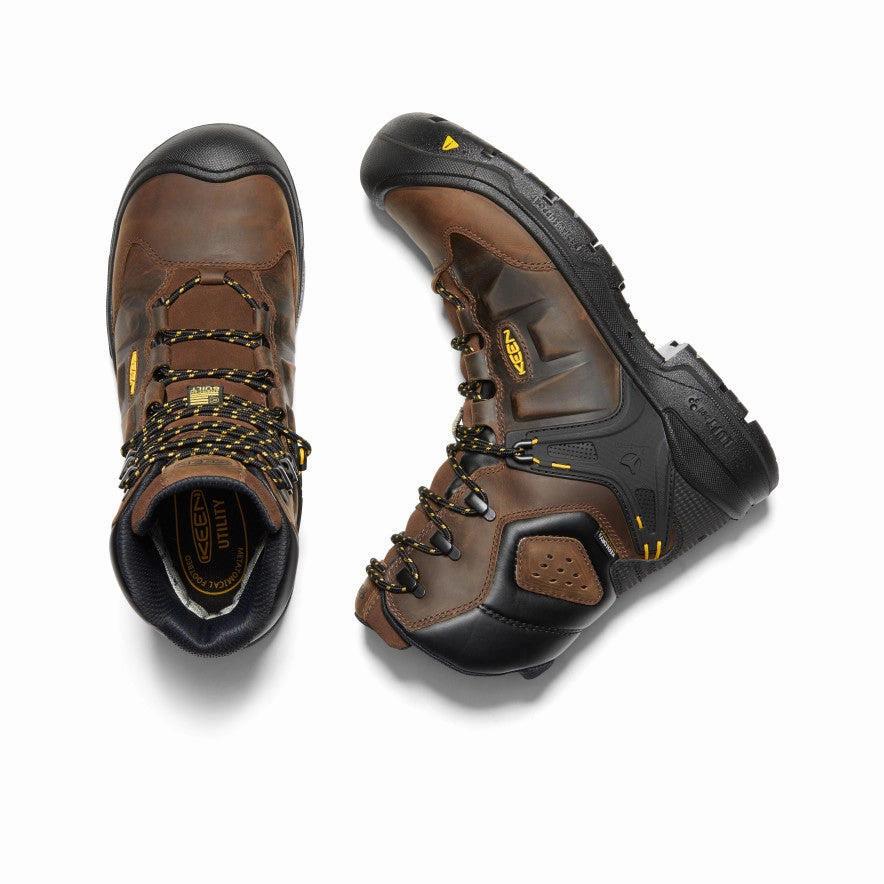 Pure Daywear Urban-Motion Fit Men'S Dover 8" Insulated Waterproof Boot (Carbon Toe)  |  Dark Earth/Black