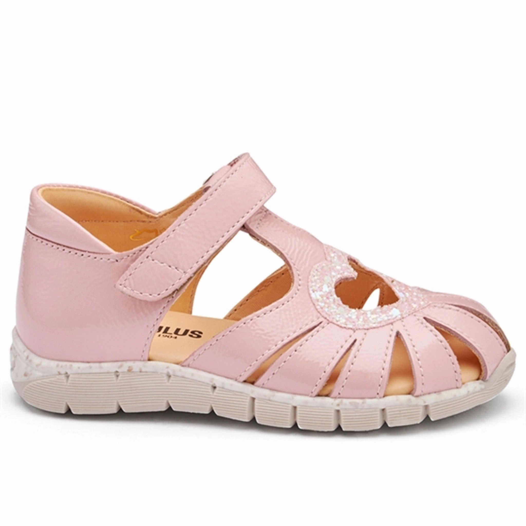 Go-To Gear Core To Explore Angulus Heart Sandal W. Velcro Rosa/Rosa Glitter