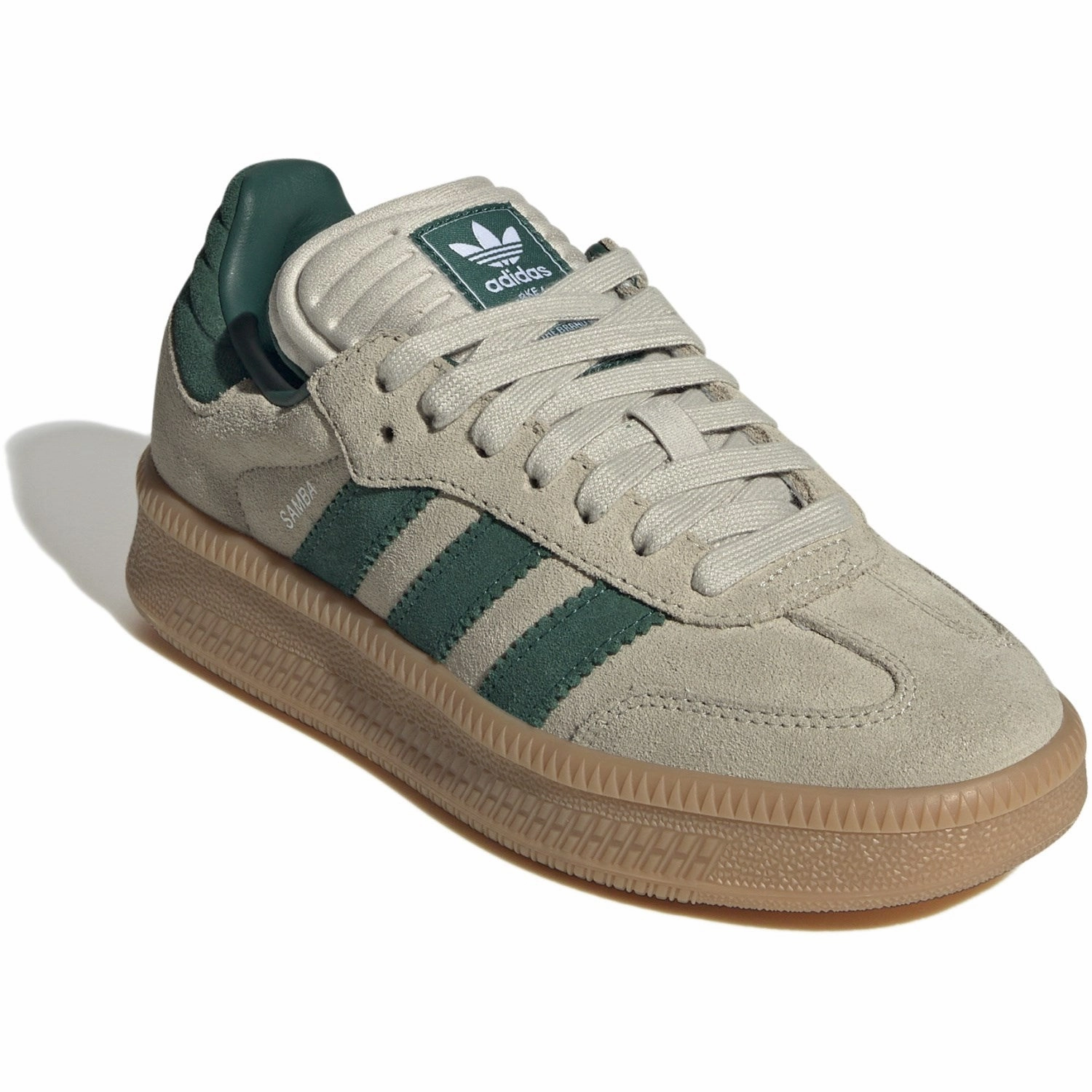 Dynamic Balance Adidas Originals Putty Grey/Collegiate Green/Gum 3 Samba Xlg J Sneakers