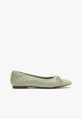 Arissa Woven Leather Flat Chill-Crafted Iconic Minimalism