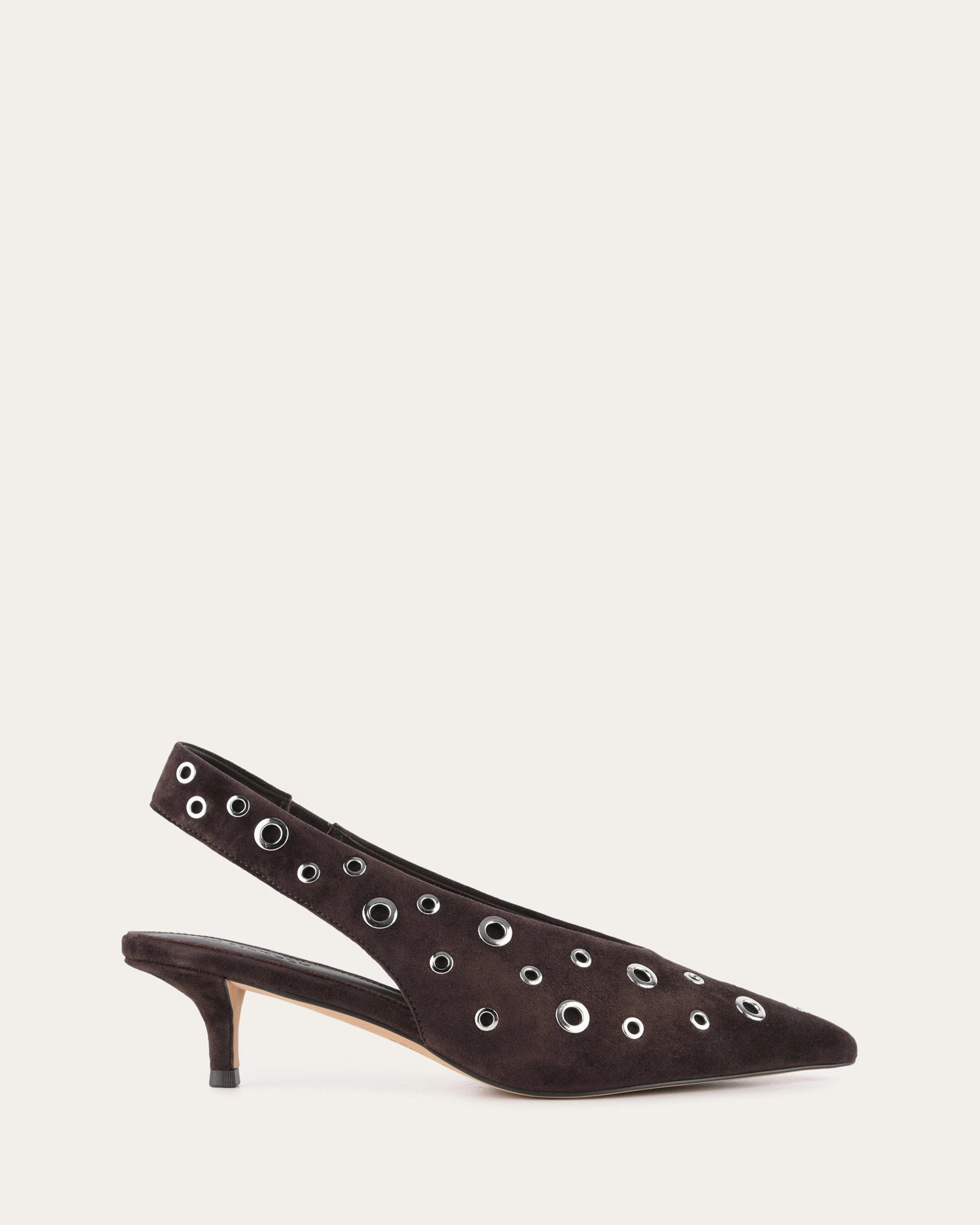 Rhi Low Heels Bitter Choc Suede Universal Outfit