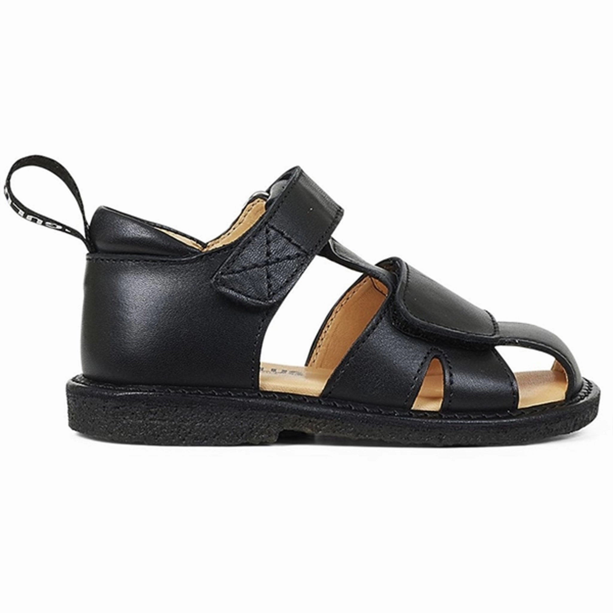 City-Proof Style Built In Angulus Starter Sandal W. Velcro Black