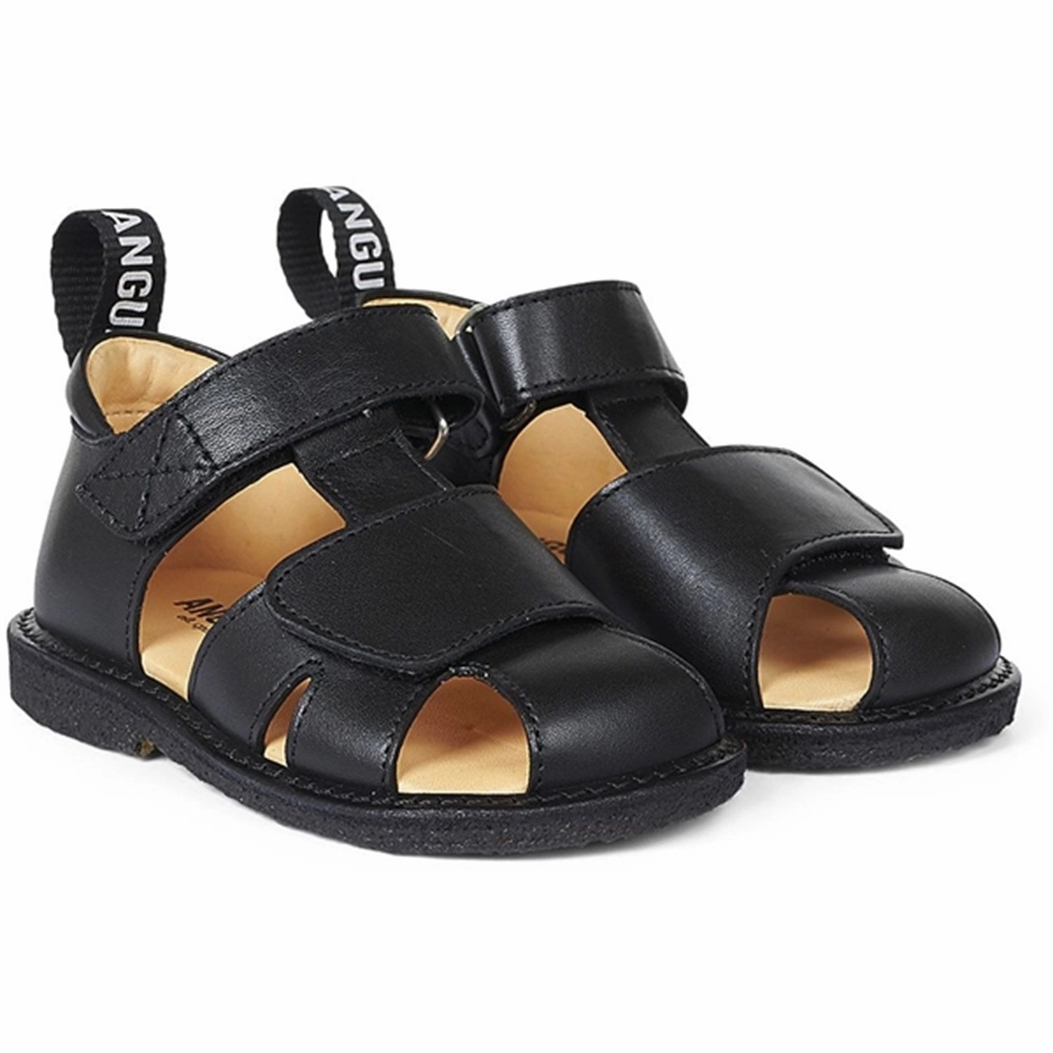 Angulus Starter Sandal W. Velcro Black Curated Looks