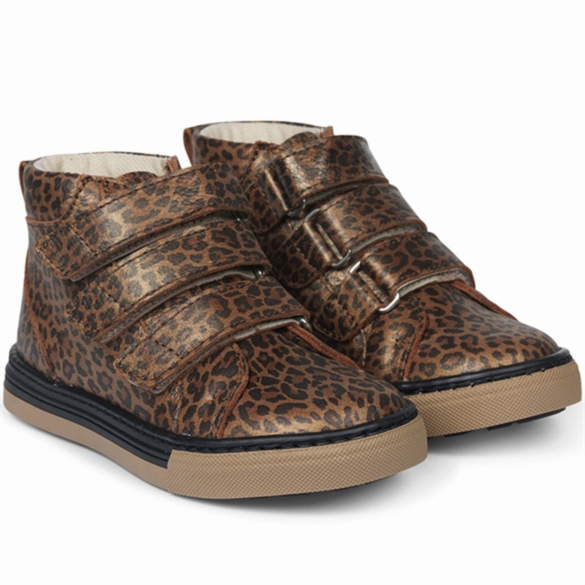 Rhythm-Based Wear Angulus Tex Sneaker W Velcro Brown Leo
