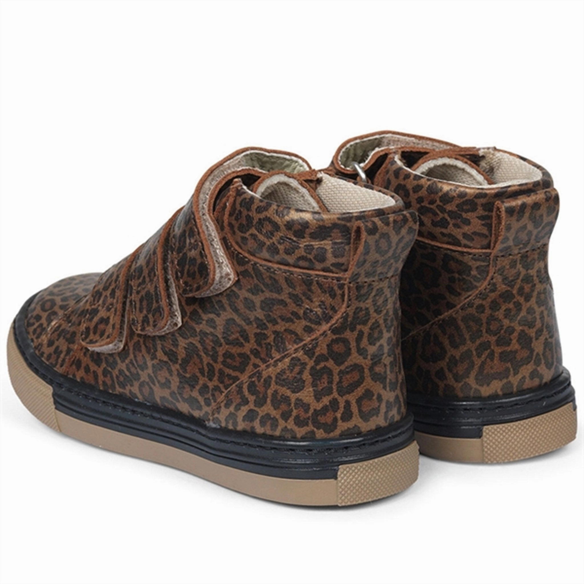 Angulus Tex Sneaker W Velcro Brown Leo Quiet Fit